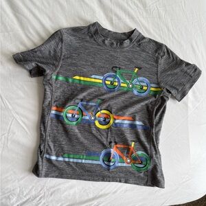 Hanna Andersson Gray Multicolor Bicycle Tee